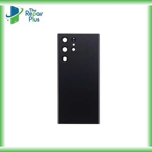 For Samsung Galaxy S22 Ultra Replacement Battery Cover With Lens (Phantom Black) The Repair Plus