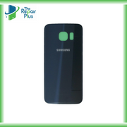 For Samsung Galaxy S6 Edge Replacement Rear Battery Cover with Adhesive (Black) The Repair Plus