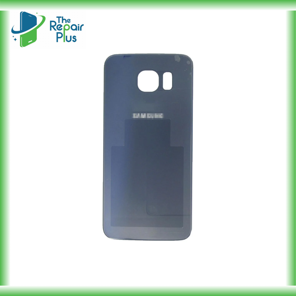 For Samsung Galaxy S6 Replacement Rear Battery Cover with Adhesive (Black) The Repair Plus