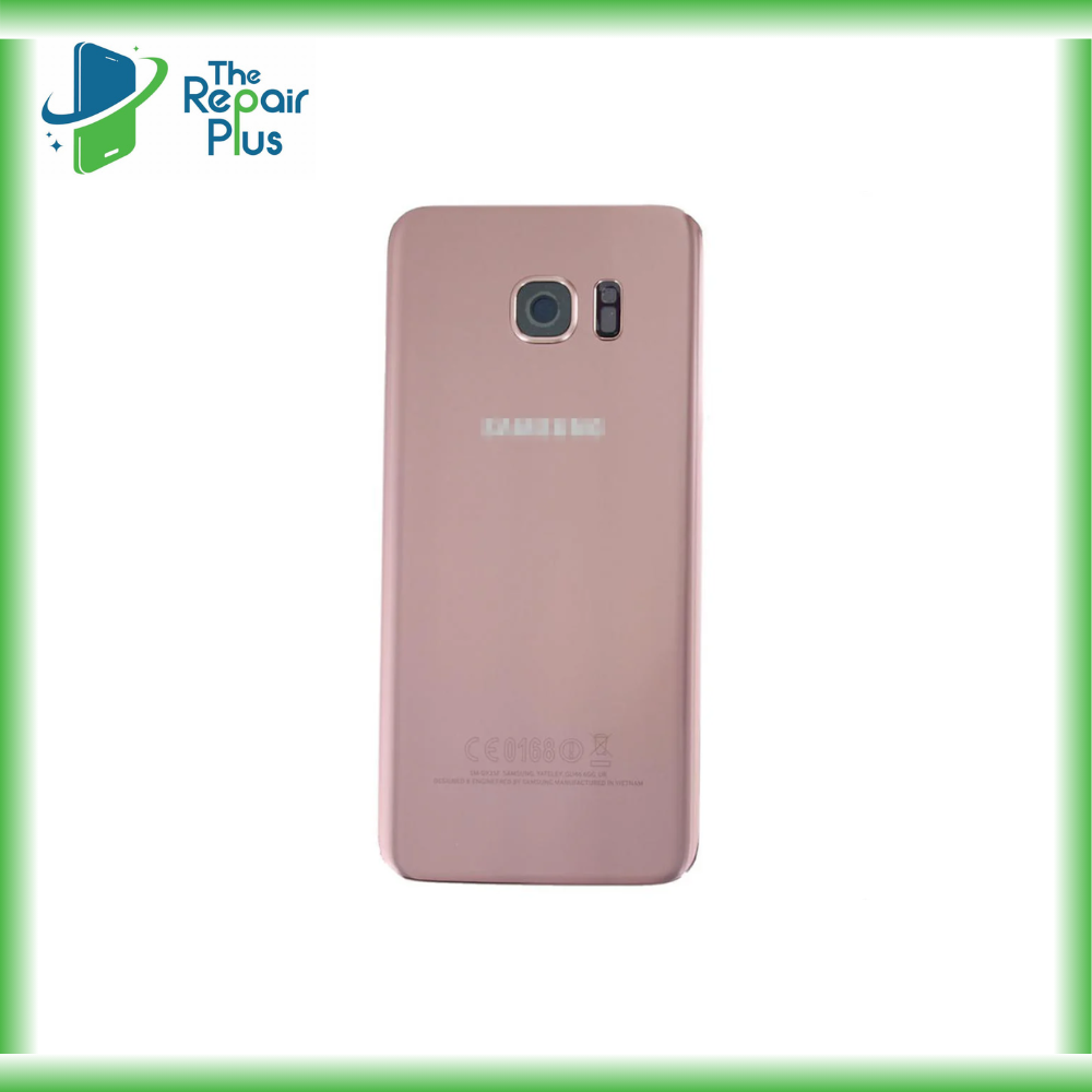For Samsung Galaxy S7 Edge Replacement Rear Battery Cover with Adhesive (Pink Gold)