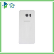 For Samsung Galaxy S7 Edge Replacement Rear Battery Cover with Adhesive (White)
