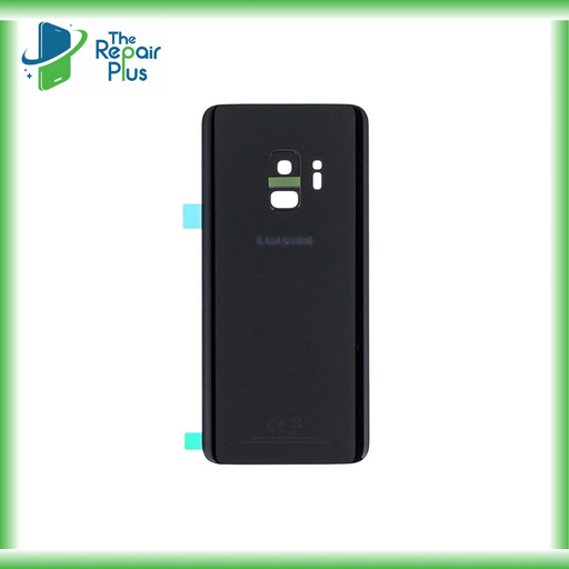 For Samsung Galaxy S9 Replacement Rear Battery Cover with Adhesive (Black) The Repair Plus