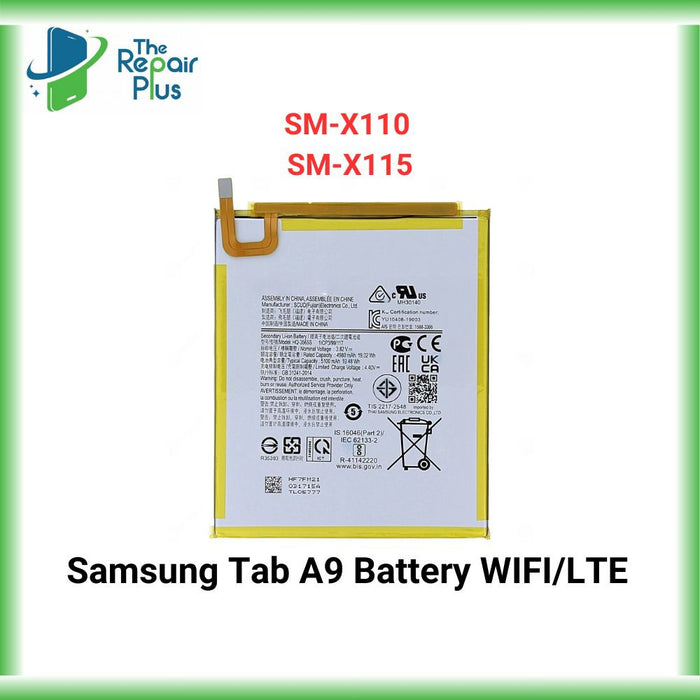 For Samsung Tab A9 WIFI/LTE Battery