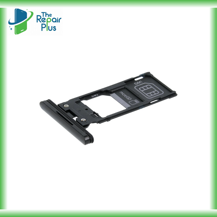 For Sony Xperia XZ3 Replacement SIM & SD Card Tray / Holder (Black) The Repair Plus