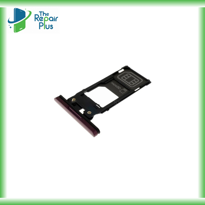 For Sony Xperia XZ3 Replacement SIM & SD Card Tray / Holder (Bordeaux Red) The Repair Plus