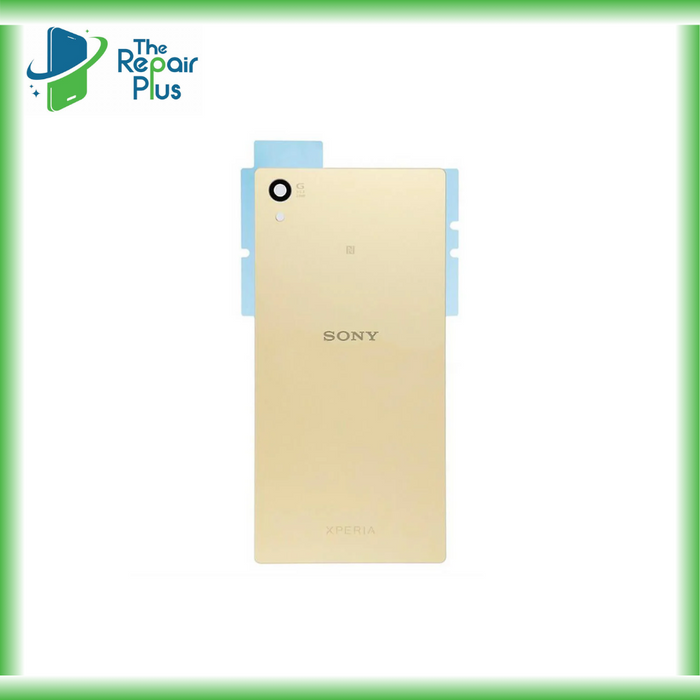 For Sony Xperia Z5 Battery Cover Rear Glass Panel Back Replacement (Gold) The Repair Plus