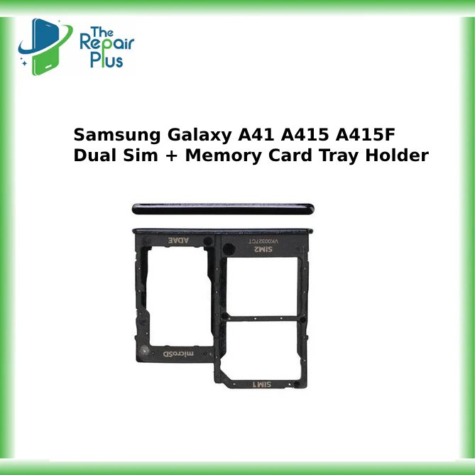 For Samsung Galaxy A41 A415 A415F Dual Sim + Memory Card Tray Holder - Black UK