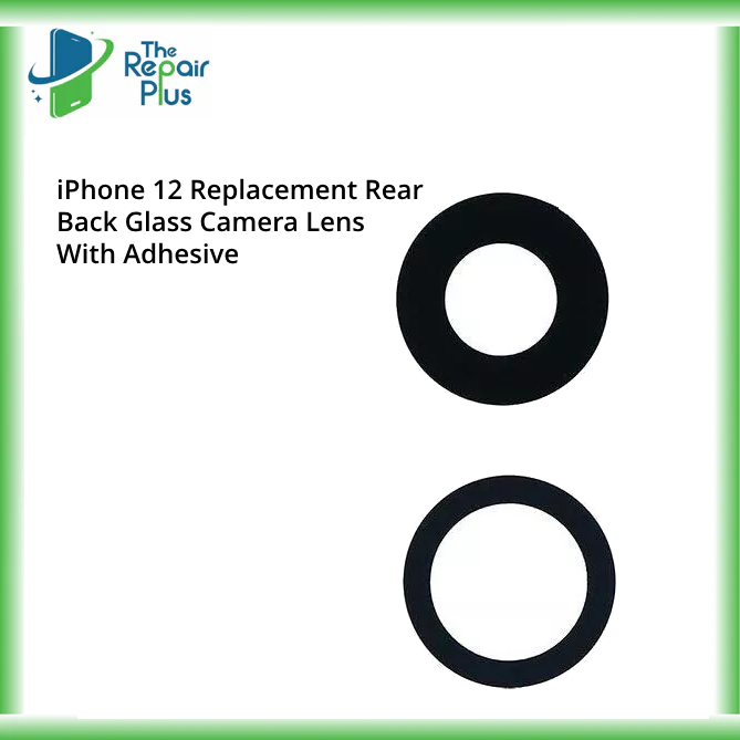 For iPhone 12 Replacement Rear Back Glass Camera Lens With Adhesive
