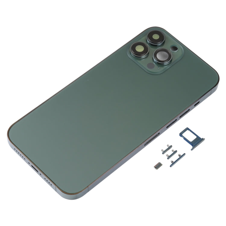 Back Housing Cover with SIM Card Tray & Side Keys & Camera Lens for iPhone 13 Pro Max(Green)