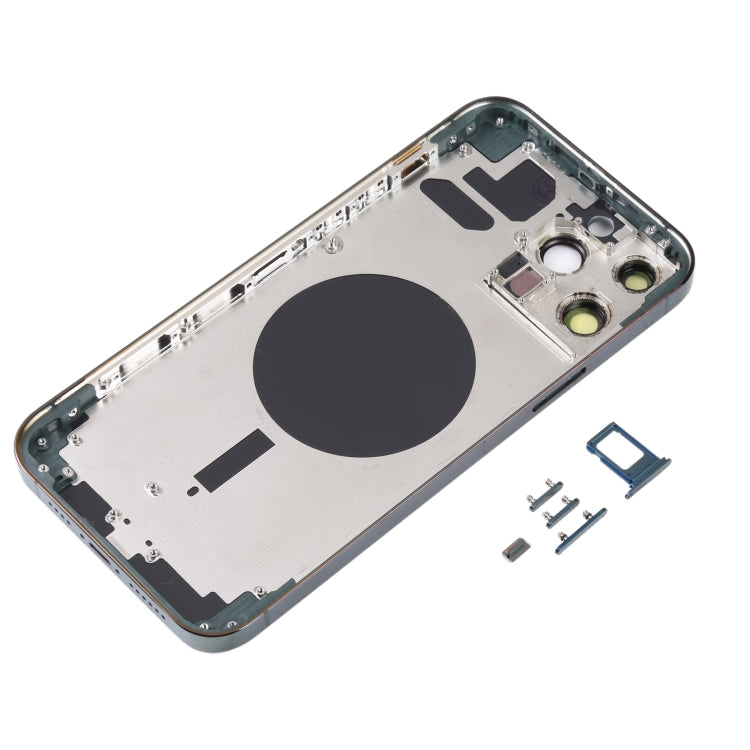 Back Housing Cover with SIM Card Tray & Side Keys & Camera Lens for iPhone 13 Pro Max(Green)