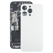 For iPhone 15 Pro Glass Battery Back Cover(White)