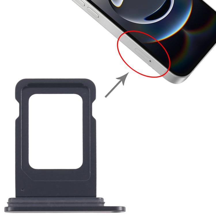 For iPhone 16e SIM Card Tray (Black)