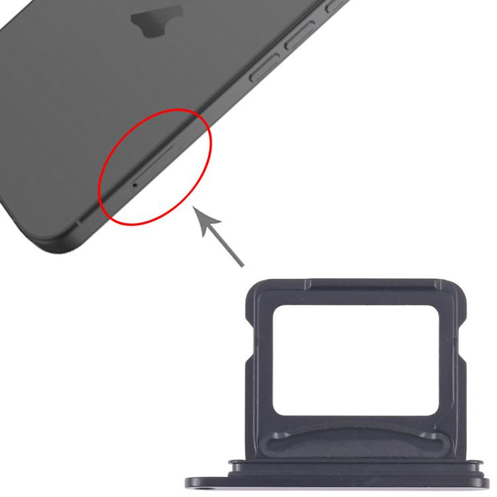 For iPhone 17 SIM + SIM Card Tray (Black)