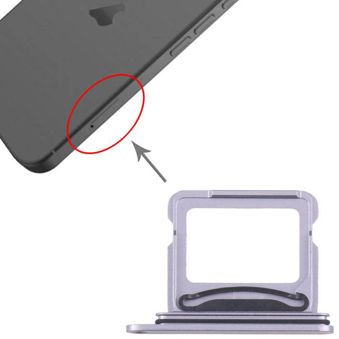 For iPhone 17 SIM + SIM Card Tray (Purple)
