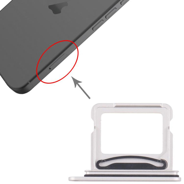 For iPhone 17 SIM + SIM Card Tray (White)