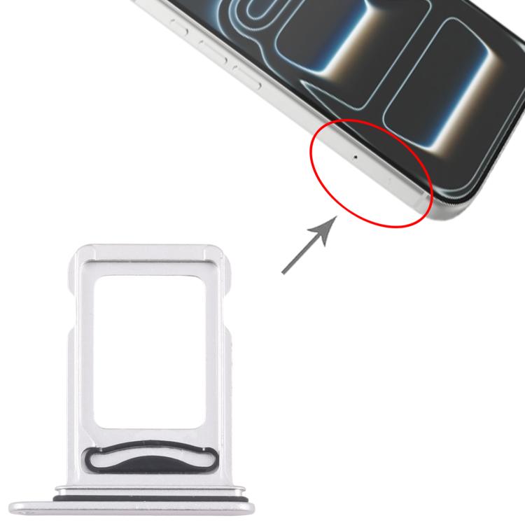 For iPhone 17 Pro SIM + SIM Card Tray (White)