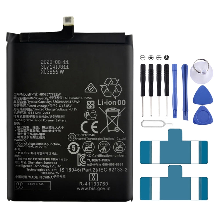 3800mAh HB525777EEW Li-Polymer Battery Replacement for Huawei P40 / P40 Pro