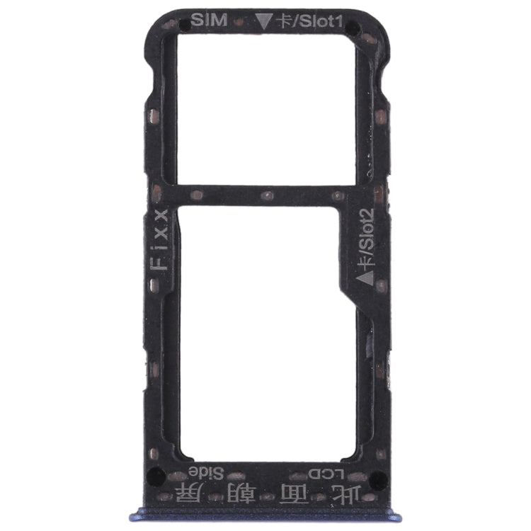SIM Card Tray + SIM Card Tray / Micro SD Card for Huawei P smart (Enjoy 7S) (Blue)