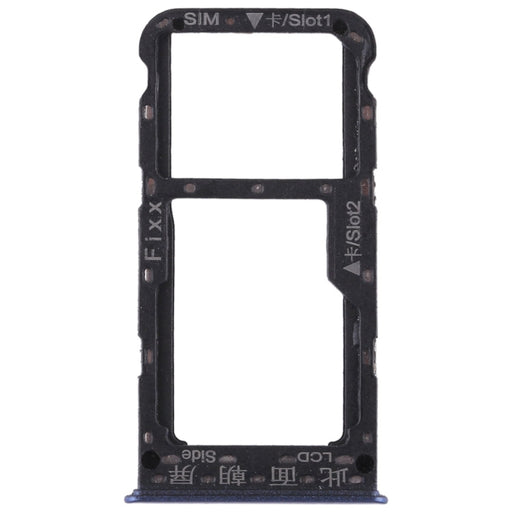 SIM Card Tray + SIM Card Tray / Micro SD Card for Huawei P smart (Enjoy 7S) (Blue)