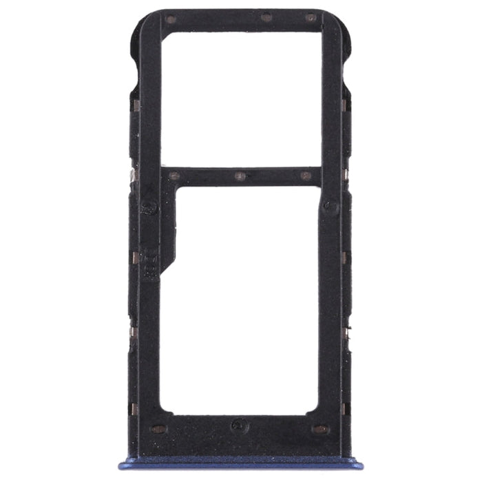 SIM Card Tray + SIM Card Tray / Micro SD Card for Huawei P smart (Enjoy 7S) (Blue)