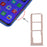 For OPPO A11x/A11/A9(2020)/A5(2020) SIM Card Tray + SIM Card Tray + Micro SD Card Tray (Gold)