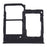 For Samsung Galaxy A20e SIM Card Tray + SIM Card Tray + Micro SD Card Tray (Black)