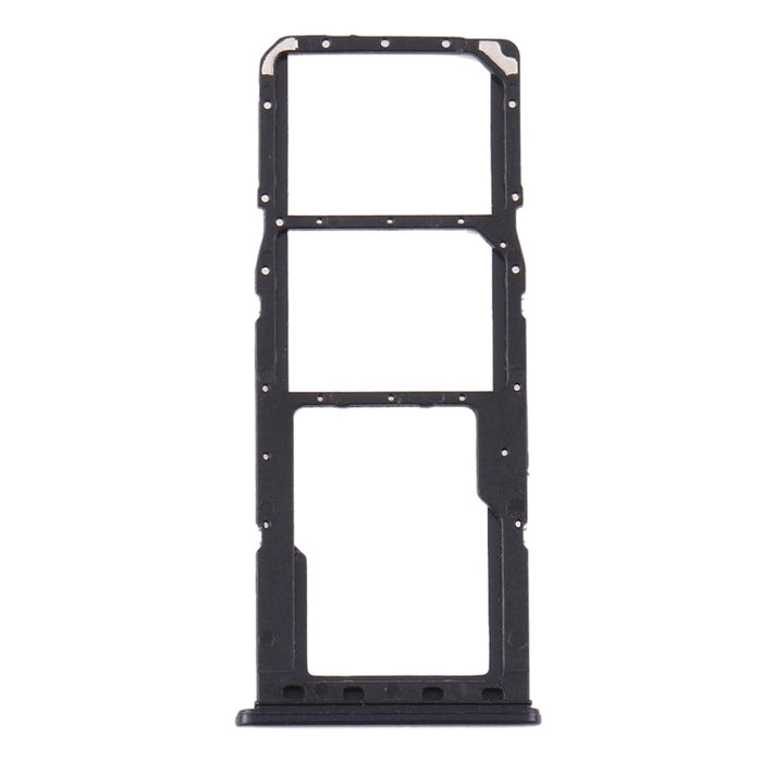 For Samsung Galaxy A21s SIM Card Tray + SIM Card Tray + Micro SD Card Tray (Black)