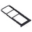 For Samsung Galaxy A21s SIM Card Tray + SIM Card Tray + Micro SD Card Tray (Black)