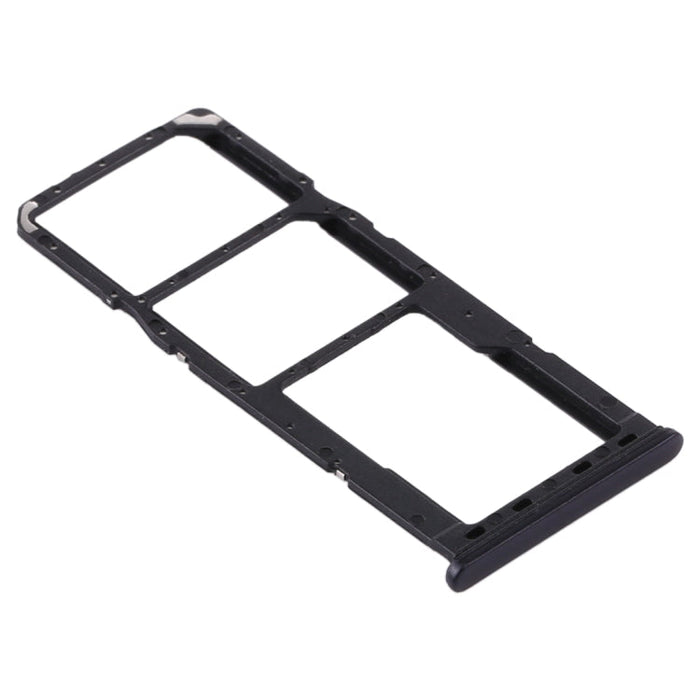 For Samsung Galaxy A21s SIM Card Tray + SIM Card Tray + Micro SD Card Tray (Black)