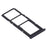For Samsung Galaxy A21s SIM Card Tray + SIM Card Tray + Micro SD Card Tray (Black)