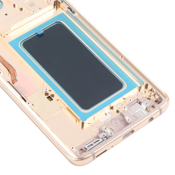 OLED LCD Screen for Samsung Galaxy S9+ SM-G965 Digitizer Full Assembly with Frame (Gold)