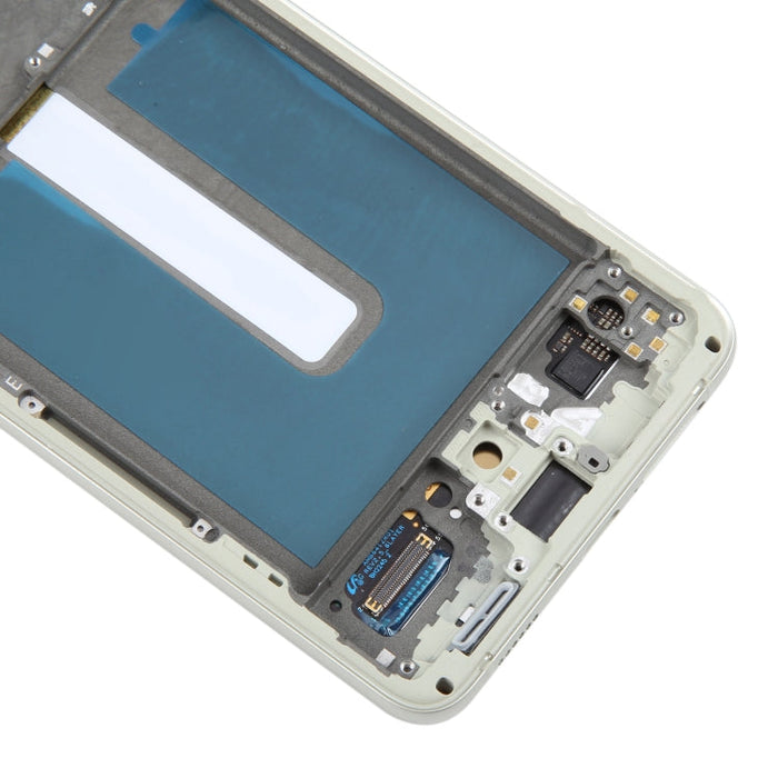 For Samsung Galaxy S21 FE 5G SM-G990B Original LCD Screen Digitizer Full Assembly with Frame (Olive Green)