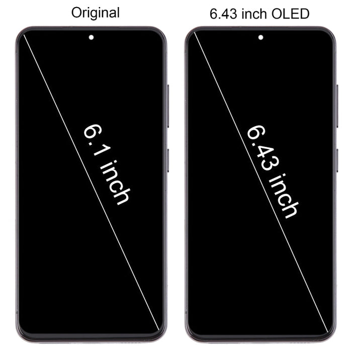 For Samsung Galaxy S23 SM-S911B 6.43 inch EU Version OLED LCD Screen Digitizer Full Assembly with Frame (Black)
