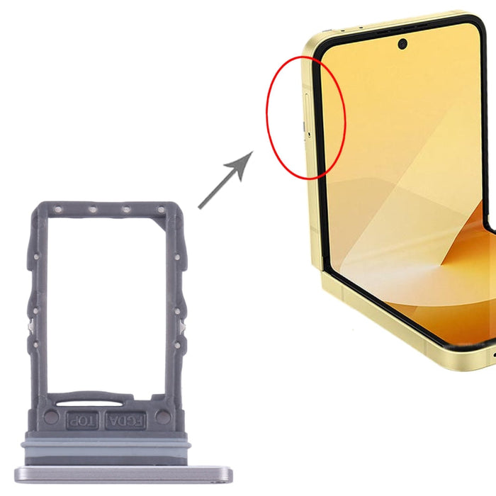 For Samsung Galaxy Z Flip6 SM-F741B Original SIM Card Tray (Grey)
