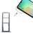For Samsung Galaxy A06 SM-A065F Original SIM Card Tray + SIM Card Tray + Micro SD Card Tray (Black)