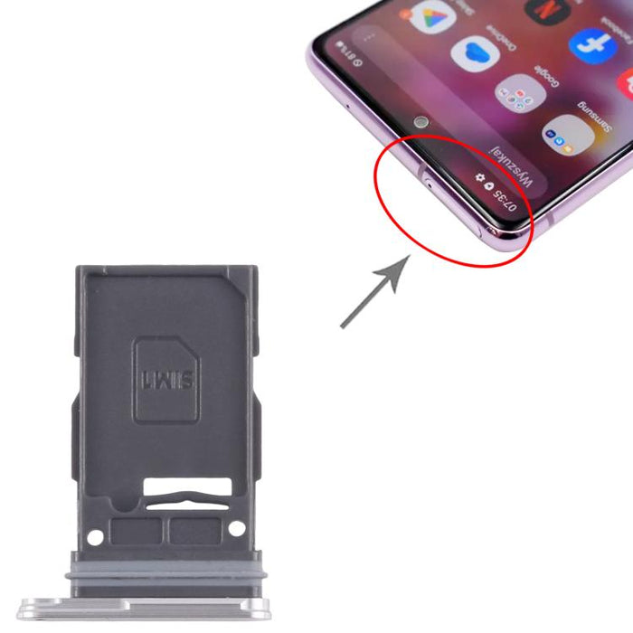 For Samsung Galaxy S24+ SM-S926B Original SIM Card Tray (Silver)