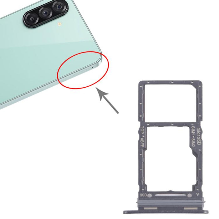 For Samsung Galaxy A26 SM-A266B Original SIM + SIM / Micro SD Card Tray (Black)