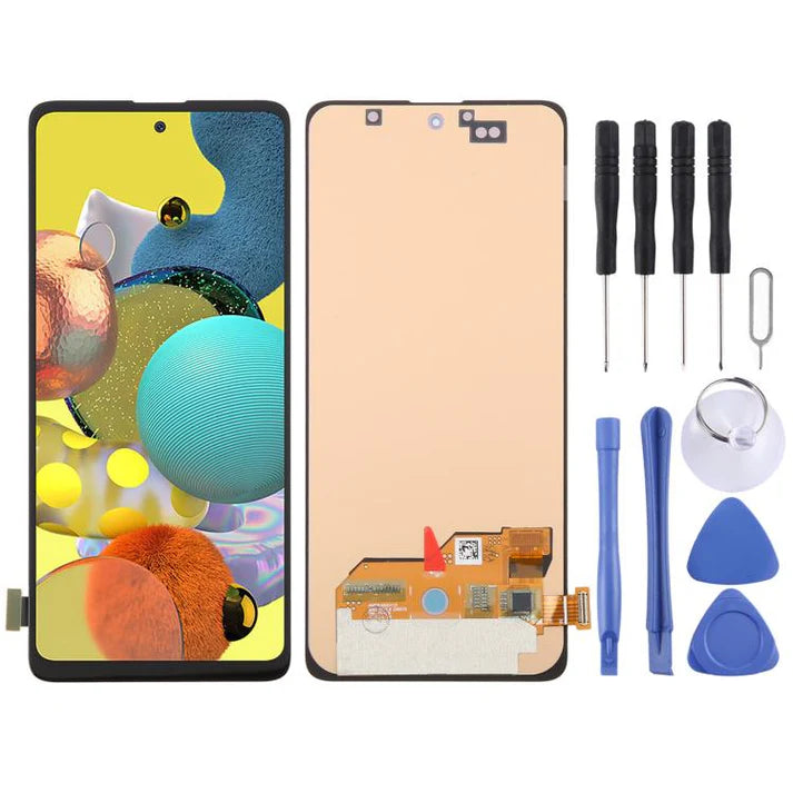 For Samsung Galaxy A51 SM-A515F AMOLED LCD Display Full Screen Replacement+Frame