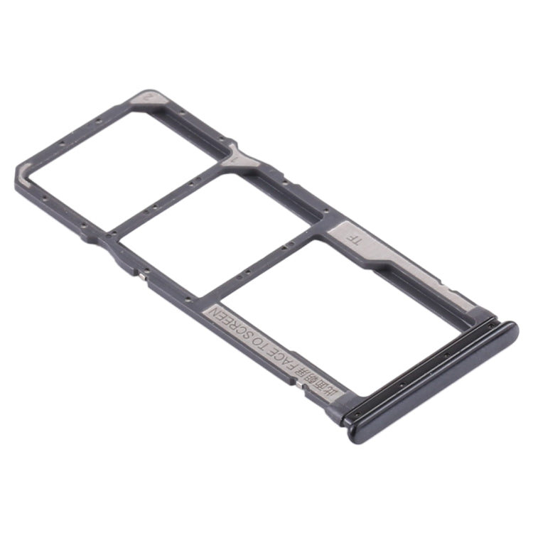 SIM Card Tray + SIM Card Tray + Micro SD Card Tray for Xiaomi Redmi Note 8T / Redmi Note 8 (Black)