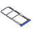 SIM Card Tray + SIM Card Tray + Micro SD Card Tray for Xiaomi Redmi Note 8T / Redmi Note 8 (Blue)