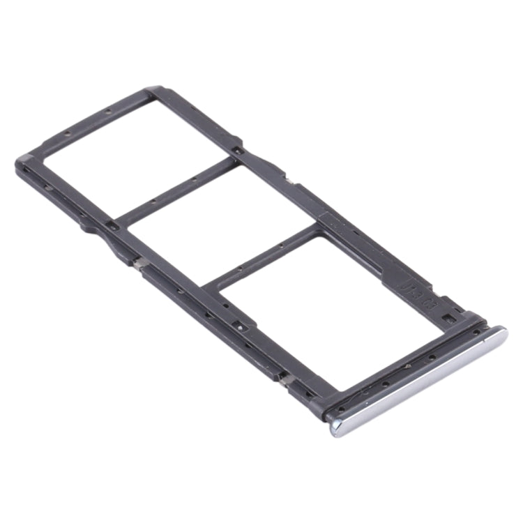 SIM Card Tray + SIM Card Tray + Micro SD Card Tray for Xiaomi Redmi Note 8T / Redmi Note 8 (Silver)