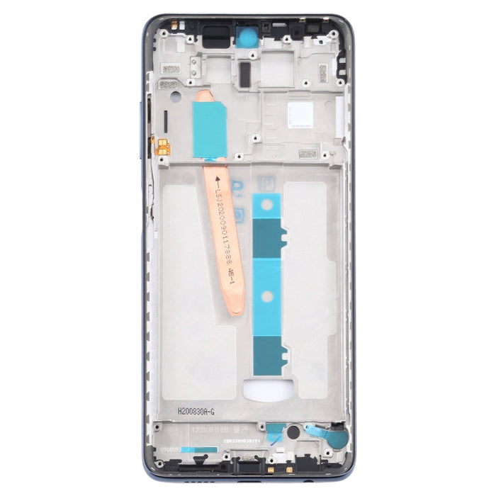Front Housing LCD Frame Bezel Plate for Xiaomi Poco X3 / Poco X3 NFC M2007J20CG / M2007J20CT(Black)