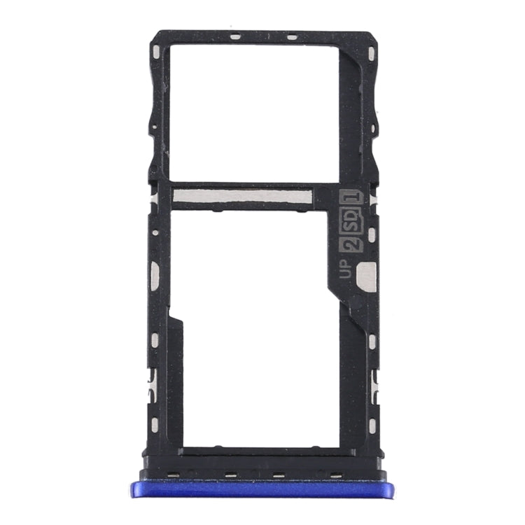SIM Card Tray + SIM Card Tray / Micro SD Card Tray for Motorola Moto G9 Play/Moto G9 (India) (Blue)