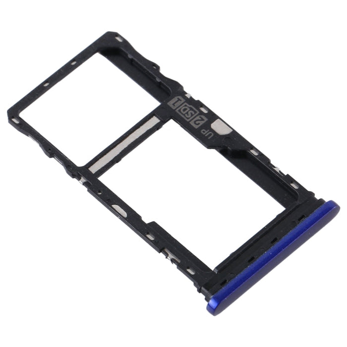 SIM Card Tray + SIM Card Tray / Micro SD Card Tray for Motorola Moto G9 Play/Moto G9 (India) (Blue)