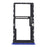 SIM Card Tray + SIM Card Tray / Micro SD Card Tray for Motorola Moto G9 Play/Moto G9 (India) (Blue)