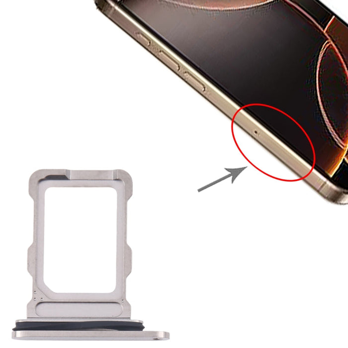 For iPhone 16 Pro SIM Card Tray (Titanium Color)