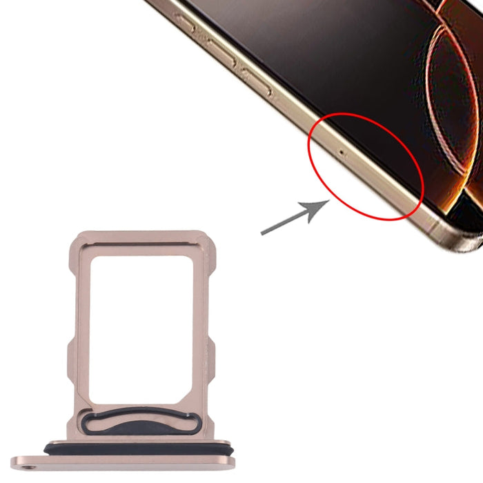 For iPhone 16 Pro SIM + SIM Card Tray (Gold)