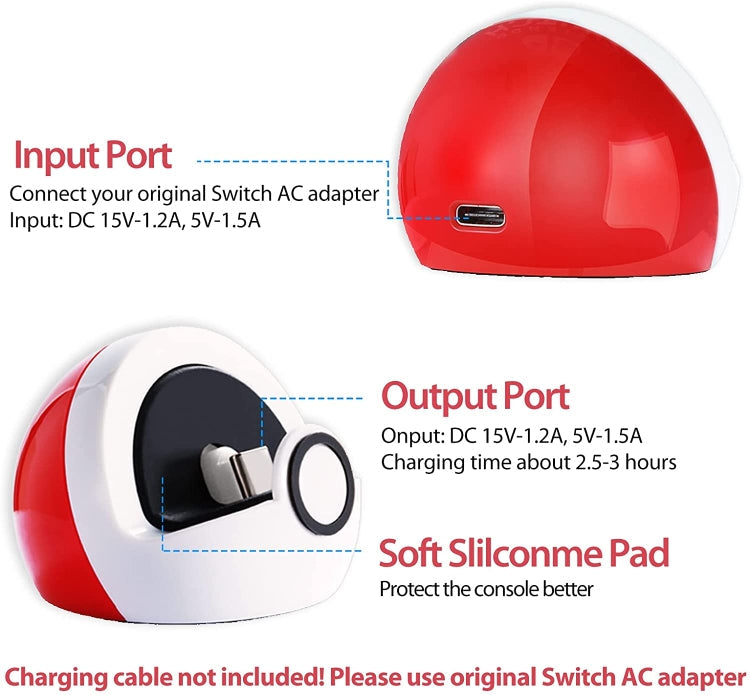 For Nintendo Switch and Switch Lite NS Nintendo Game Console Mini Portable Charging Dock Stand