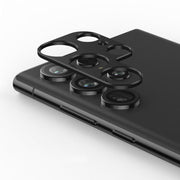 For Samsung Galaxy S23 Ultra 5G ENKAY Hat-Prince Aluminium Alloy Camera Lens Protector Full Cover(Black)