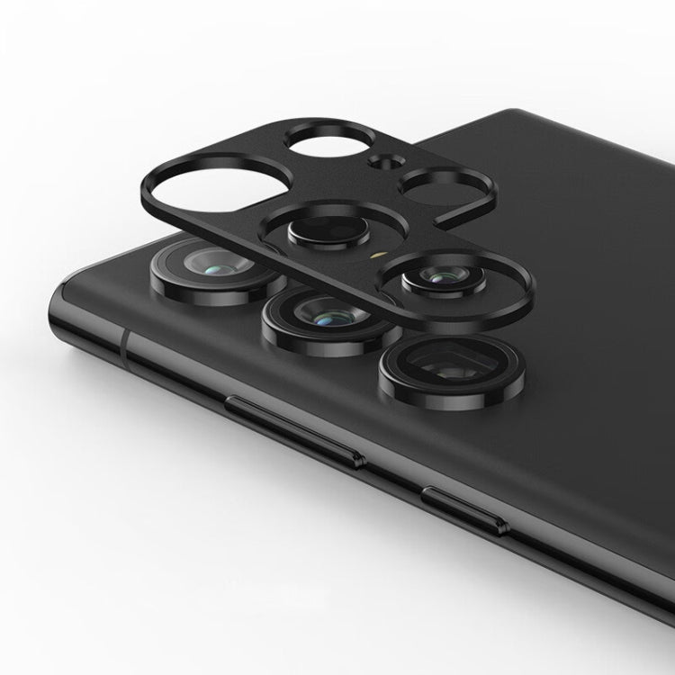 For Samsung Galaxy S23 Ultra 5G ENKAY Hat-Prince Aluminium Alloy Camera Lens Protector Full Cover(Black)